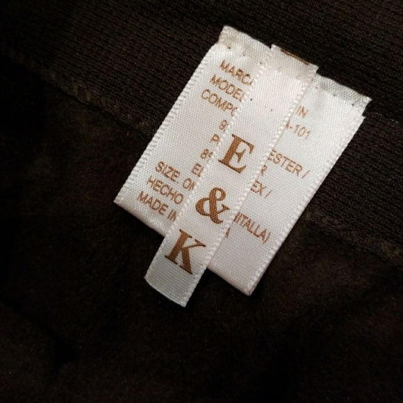 NWT E&K Brown leggings - Picture 2 of 3